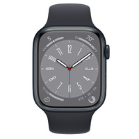 Apple Watch Series 8 (GPS) 45mm Midnight AL Case Black Band - Good (Refurbished)