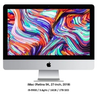 iMac 27"(2019)/i9-9900/3.6gHz/16GB/1TB SSD-Excellent (Refurbished)
