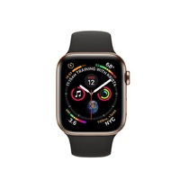Apple Watch Series 4 (Cellular) 44mm Gold Stainless Steel Black Band - As New