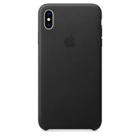 Apple iPhone XS Max Leather Case - Black (Damaged Box)